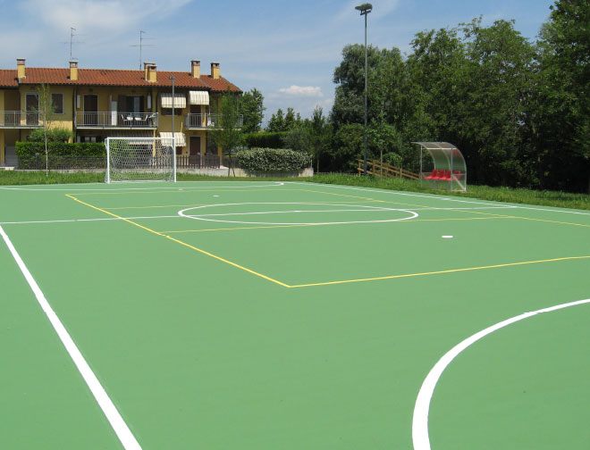Pavimentazione sintetica multisport indoor ed outdoor